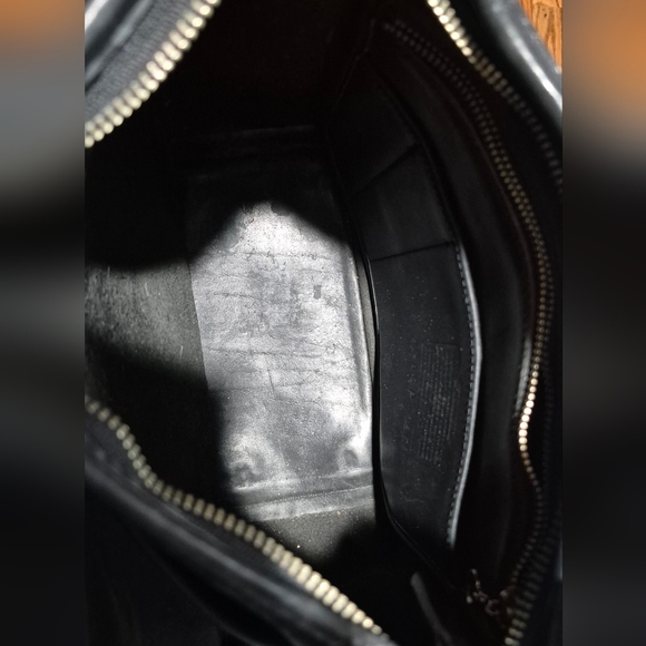 Coach Legacy Bag 9966 Nickel Hardware Vintage Black Leather Shoulder Bag - Picture 11 of 16